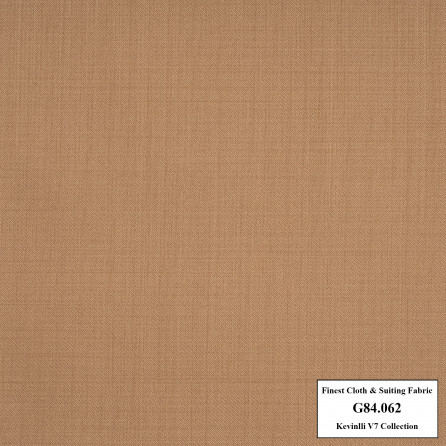 G84.062 Kevinlli V7 - Vải Suit 80% Wool - Nâu cát